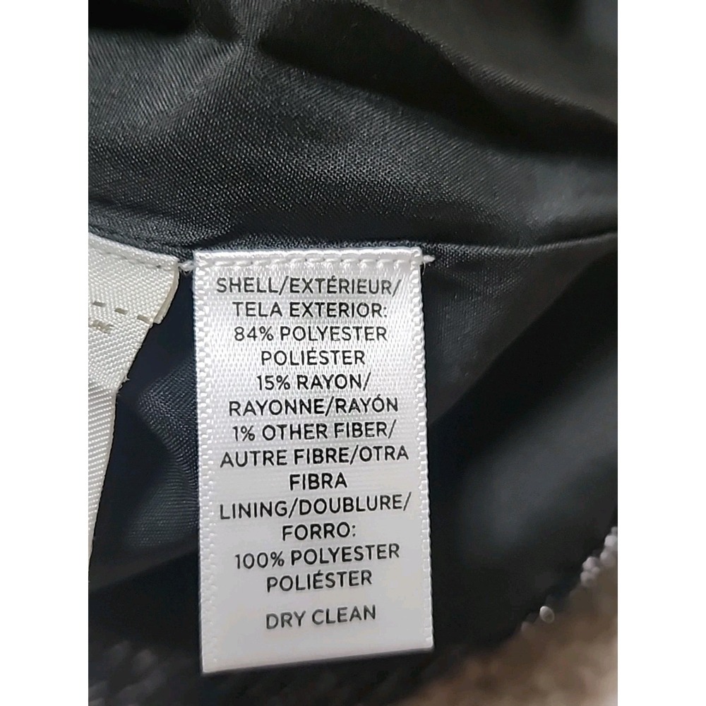 Loft‎ Size 6 Black Metallic Tweed Mini Skirt Women's Back Zip Lined  NWT - Picture 7 of 14